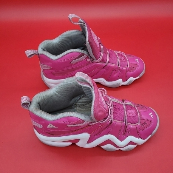 ADIDAS CRAZY 8 Kobe Basketball Shoes 6.5 Women 5 Youth Pink White - Picture 8 of 13